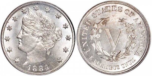 check out liberty nickel of 1883