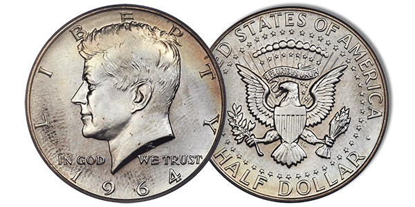 1964 kennedy half