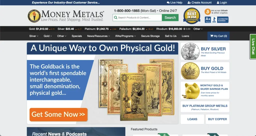 money metal exchange a good place to find coins online