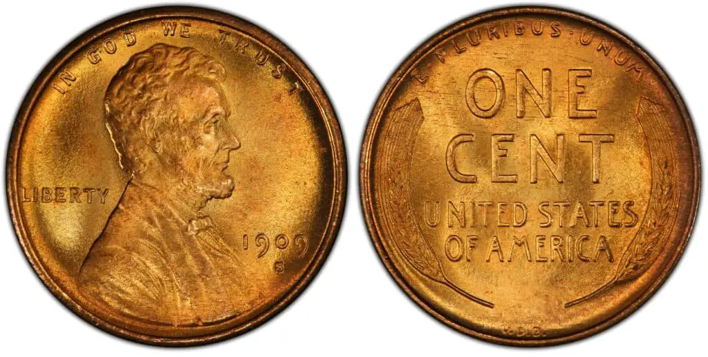 1909 S V.D.B. Wheat Penny
