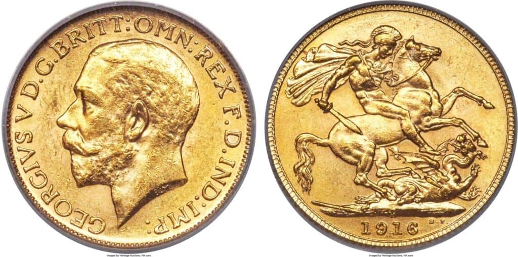 1916 C Gold Sovereign