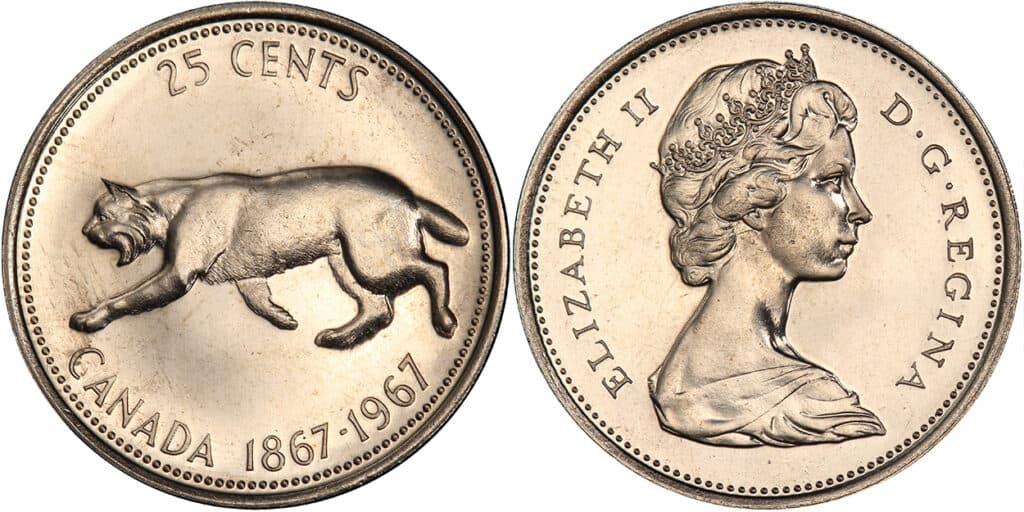 1967 Nickel Pattern 25 Cent