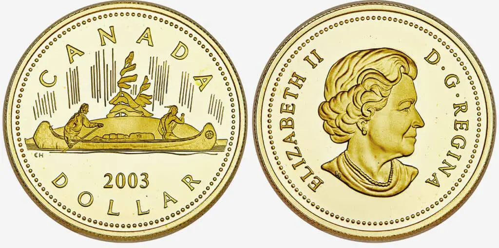 2003 Gold Proof Coronation Dollar