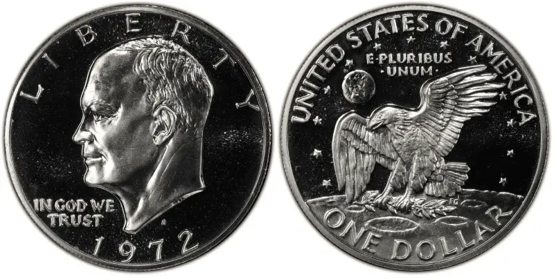 1972 S Proof Ike Silver Dollar