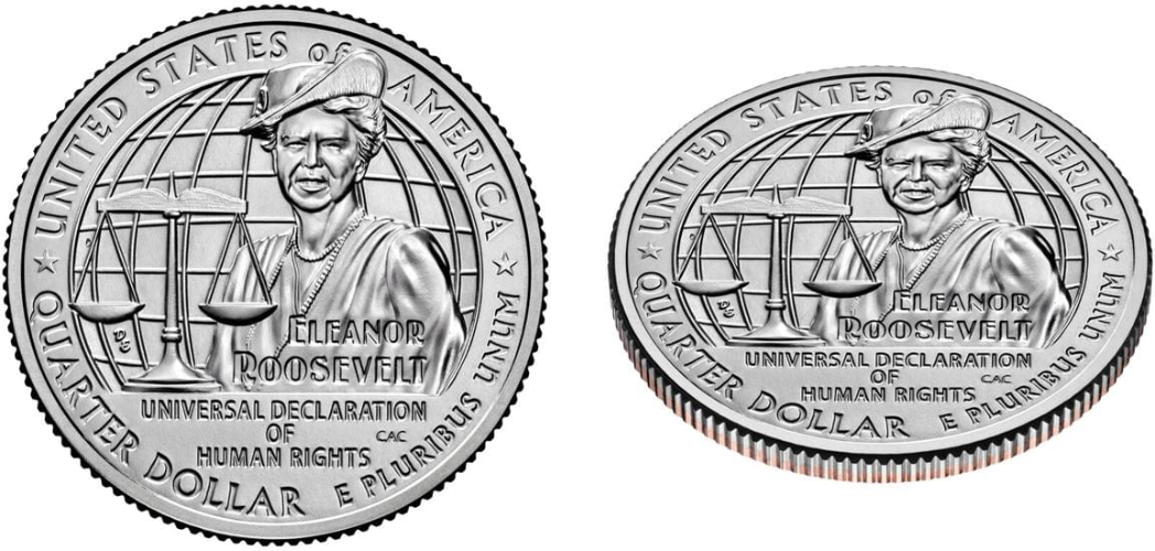 Rolls And Bags Of The New Eleanor Roosevelt Quarters Are Available At