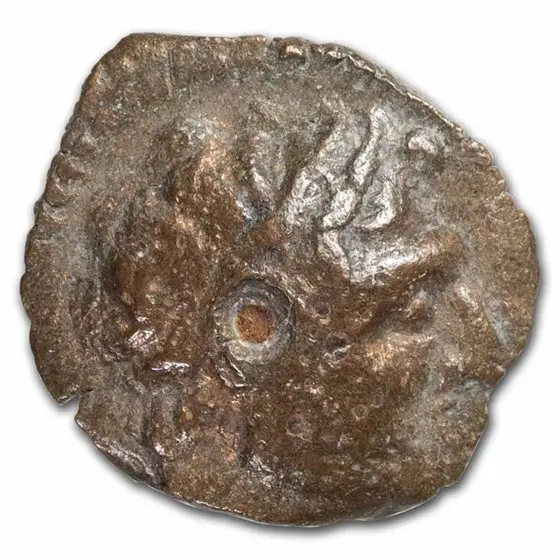 ancient greek ptolemaic cyrenaica ae unit 221 140 bc vf 288500 obv