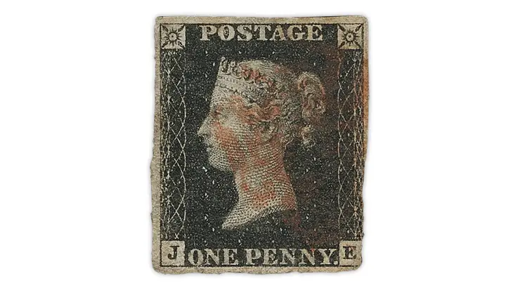 great britain 1840 penny black stamp